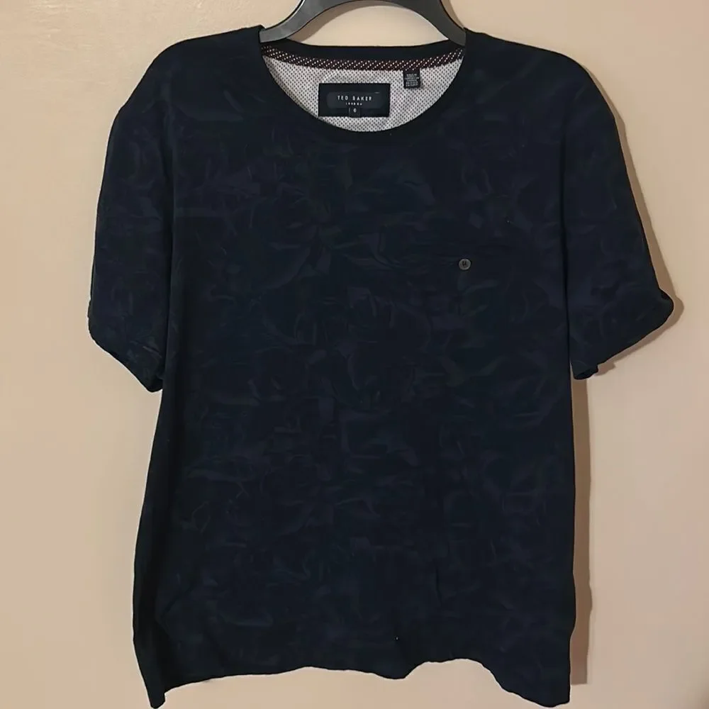 Ted Baker floral short sleeve shirt size 6